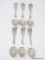 (6) BUTTER & MCCARTY FIDDLETHREAD PATTERN COIN SILVER SPOONS. THEY MEASURE 6