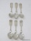 (6) W&H STERLING FIDDLETHREAD PATTERN SPOONS. THEY MEASURE 5-1/2