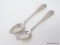 PR. OF A. SCOTT COIN SILVER MONOGRAMMED SPOONS; THEY MEASURE APPROX. 5-1/2