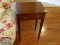 (LR) 1 DRAWER TABLE; ADAMS COLLECTION CHERRY 1 DRAWER TABLE, DOVETAILED DRAWER WITH MAPLE SECONDARY,
