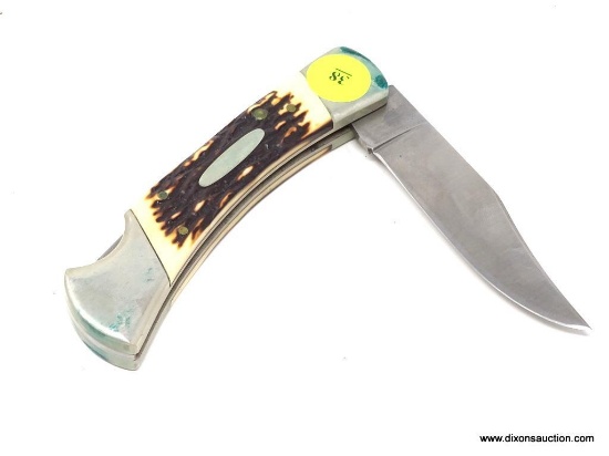SEARS CRAFTSMAN POCKET KNIFE; SEARS CRAFTSMAN USA LOCKBACK POCKET KNIFE. #95226. MEASURES 8.5 IN.