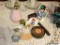 (DR) LOT OF KNICK KNACKS; 11 PIECE LOT OF KNICK KNACKS TO INCLUDE A FORK UNION SOLDIER COIN BANK, A