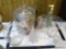 (DNRM)LOT OF ASSORTED GLASSWARE; 7 PIECE LOT OF ASSORTED GLASSWARE TO INCLUDE A CHIMNEY, A GLASS