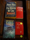 (LR) LOT OF VINTAGE BOOKS; 4 PIECE LOT OF VINTAGE BOOKS TO INCLUDE THE QUEEN OF THE DAMNED BY ANNE