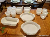 (DR) LOT OF ANCHOR HOCKING FIRE-KING OVENWARE; 29 PIECE LOT OF ANCHOR HOCKING FIRE-KING DISHES TO