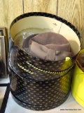 (DNRM) VINTAGE LADIES HATS; 4 VINTAGE LADIES HATS FROM THE 40'S AND 50'S. ALL ARE WRAPPED IN PLASTIC