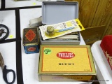 (DNRM) LOT OF ASSORTED DESK ITEMS; LOT INCLUDES A PHILLIES BLUNT BOX OF PENCILS, A BOX OF