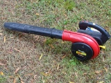 (SHED1) HOMELITE VAC ATTACK; RED AND BLACK GAS POWERED LAWN VAC/BLOWER. MODEL NO. PS-05744.