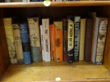 (FOYER) SHELF OF VINTAGE BOOKS; 16 PIECE LOT OF VINTAGE BOOKS TO INCLUDE TITLES SUCH AS PATHWAY TO