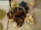 (KIT) LOT OF ASSORTED TRINKETS; 8 PIECE LOT TO INCLUDE A SMALL EGG FACE WISK, A RABBIT HOLDING