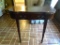 (DEN) MAHOGANY GAME TABLE; GEORGETOWN GALLERIES WOODEN FLIP TOP GAME TABLE WITH A SINGLE DOVETAIL