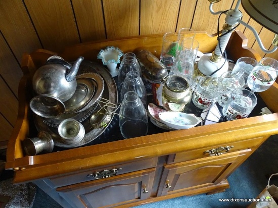 (SDRM) LOT OF ASSORTED DINNERWARE AND GLASSWARE; 30 PIECE LOT OF ASSORTED DINNERWARE AND GLASSWARE