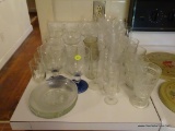 (KIT) LOT OF ASSORTED GLASSWARE; LOT INCLUDES 40 DIFFERENT TYPES OF GLASSES SUCH AS 6 CHAMPAGNE