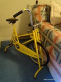 (UPBR2) NADCO EXERCISE BIKE; YELLOW SELF POWERED STATIONARY BICYCLE. GREAT USED CONDITION, 575 MILES