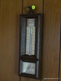(SDRM) VINTAGE THERMOMETER; VINTAGE SPRINGFIELD WALL HANGING INDOOR AND OUTDOOR THERMOMETER WITH