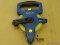 KOBALT TAPE MEASURE; BLACK AND BLUE KOBALT TAPE MEASURE WITH GROUND STAKE. IN GOOD USED CONDITION.