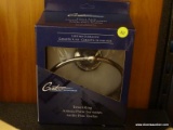 GATCO TOWEL RING; GATCO FINE BATHWARE TOWEL RING WITH SILVER FINISH. NEW IN BOX.