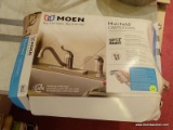 MOEN KITCHEN FAUCET; MOEN MUIRFIELD KITCHEN FAUCET INSTALLATION KIT. COMES WITH FAUCET AND SINGLE