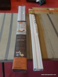 LOT OF WINDOW SHADES; 2 PIECE LOT OF WHITE WINDOW SHADES TO INCLUDE AN ALLEN AND ROTH 36 IN X 64 IN