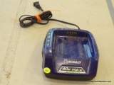 KOBALT BATTERY CHARGER; KOBALT 40V MAX LITHIUM ION BATTERY CHARGER. DOES NOT INCLUDE BATTERY.