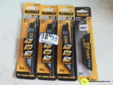 LOT OF DEWALT SAW BLADES; 4 PACKS OF 5 BLADES EACH. INCLUDES 10 TPI BI-METAL 4