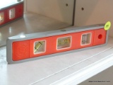 JOHNSON LEVEL; ORANGE AND GREY 9 IN MAGNETIC TORPEDO STANDARD LEVEL. STRONG HOLDING MAGNETIC EDGE