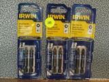 LOT OF IRWIN IMPACT BITS; 3 PIECE LOT TO INCLUDE A #1 PHILLIPS, A #2 PHILLIPS, AND A #2 SQUARE BIT.