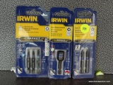 LOT OF IRWIN IMPACT BITS; 3 PIECE LOT TO INCLUDE 3 STAR BITS, A 7/16
