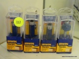 SET OF IRWIN MARPLES BITS; 4 PIECE LOT TO INCLUDE 3- 1/2