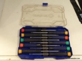 KOBALT SCREWDRIVER SET; 10 PIECE PRECISION SCREWDRIVER SET. ITEM #0525844. USED IN ORIGINAL