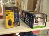 LOT OF ASSORTED ITEMS; LOT INCLUDES A PACK OF DEWALT TOOL CONNECT TAGS, AND A SCHLAGE HALL & CLOSET