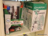 LOT OF ASSORTED ITEMS; LOT INCLUDES A 1 GALLON CHAPIN HOME SPRAYER, AND A PERFORMAX UNIVERSAL