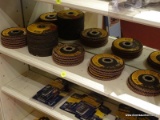 LOT OF DEWALT FLAP DISC SANDING PADS AND METAL STAINLESS GRINDING PADS; 28 PIECE LOT OF DEWALT