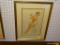 PIN UP GIRL PRINT; ALBERTO VARGAS PIN UP GIRL PRINT OF A TOPLESS WOMAN SITTING ON CHEST WITH HER