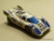 BUMP AND GO BATTERY CAR; TAIYO PORSCHE MARTINI RACING TEAM BATTERY POWERED BUMP AND GO CAR.