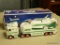 HESS TOY TRUCK AND SPACE SHUTTLE; HESS 1999 TRUCK AND SPACE SHUTTLE WITH A SATELLITE, HEAD AND TAIL