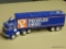 PEOPLES DRUG TRUCK BANK; VINTAGE PEOPLES DRUG PLASTIC FREIGHT TRUCK COIN BANK WITH AN OPENING BACK