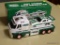 HESS TOY TRUCK AND DRAGSTER; HESS 2016 TRUCK AND DRAGSTER WITH RACE STARTING SOUNDS, LED LIGHTS,
