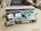 HESS TOY TRUCK AND HELICOPTER; HESS 2006 TOY TRUCK AND HELICOPTER WITH REAL HEAD AND TAIL LIGHTS,