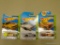 LOT OF HOT WHEELS CARS; 3 PIECE LOT OF HOT WHEELS WORKSHOP CARS TO INCLUDE '13 HOT WHEELS CHEVY