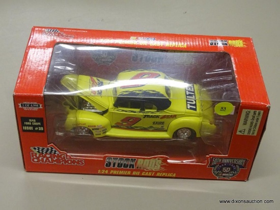 RACING CHAMPIONS STOCK RODS CAR; STOCK RODS 50TH ANNIVERSARY 1940 FORD COUPE PREMIER DIE CAST