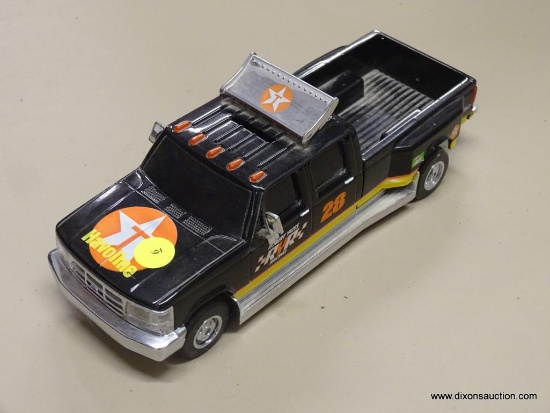 ROBERT YATES RACING COIN BANK; TEXACO HAVOLINE ROBERT YATES FORD RACING TRUCK COIN BANK WITH 7UP AND