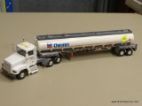 CHEVRON TOY TANKER; CHEVRON TOY OIL TANKER TRUCK WITH TAIL LIGHTS. OUT OF BOX.