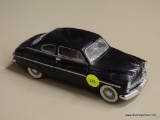 MERCURY MODEL CAR; MBI 1949 BLACK MERCURY CLUB COUPE MODEL CAR WITH AN OPENING HOOD, DOORS, AND