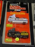 RACING CHAMPIONS STOCK CAR AND CAB WITH TRAILER; 2 PIECE LOT OF RACING CHAMPIONS 1997 EDITION