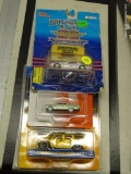 LOT OF ASSORTED MODEL CARS; 3 PIECE LOT OF MODEL CARS TO INCLUDE A RACING CHAMPIONS BRICKYARD 400
