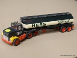 HESS TOY TRUCK BANK; HESS 1984 TRUCK COIN BANK WITH AN OPENING LOCKABLE LATCH ON THE TOP. OUT OF