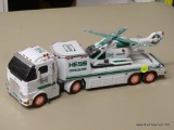 HESS TOY TRUCK AND HELICOPTER; HESS 2006 TOY TRUCK AND HELICOPTER WITH REAL HEAD AND TAIL LIGHTS,