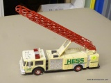 HESS TOY FIRE TRUCK BANK; HESS 1989 FIRE TRUCK COIN BANK WITH REAL HEAD AND TAIL LIGHTS AND