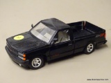 CHEVROLET MODEL PICK UP TRUCK; ZWHEELS BLACK CHEVROLET 1500 454SS. SCALE 1:24. OUT OF BOX.